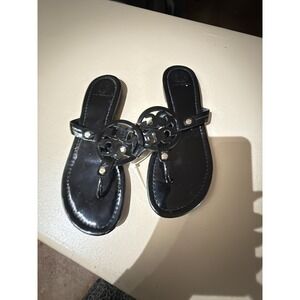 Tory Burch Women's Size 6 Patent Leather Miller Sandals